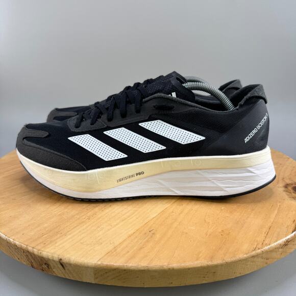 adidas Adizero Boston 11 Mens Size 12 Shoes Black Carbon Running Sneakers GX6651 main image 7